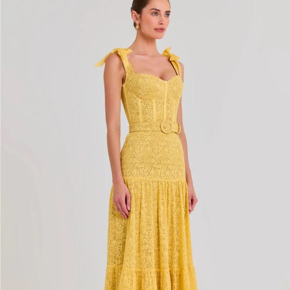 Nadine Merabi Miranda Yellow Dress NWT - Picture 6 of 6